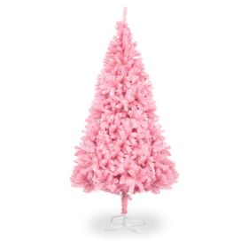 FCH 7ft 1800 Branch PVC Branch Iron Bracket Christmas Tree Pink