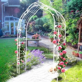 Metal Garden Arch Assemble Freely with 8 Styles Garden Arbor Trellis Climbing Plants Support Rose Arch Outdoor Arch Wedding Arch Party Events Arc